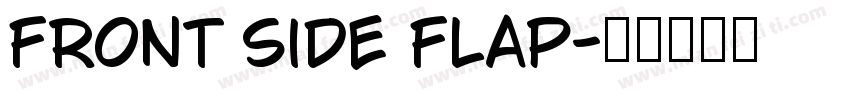 front side flap字体转换